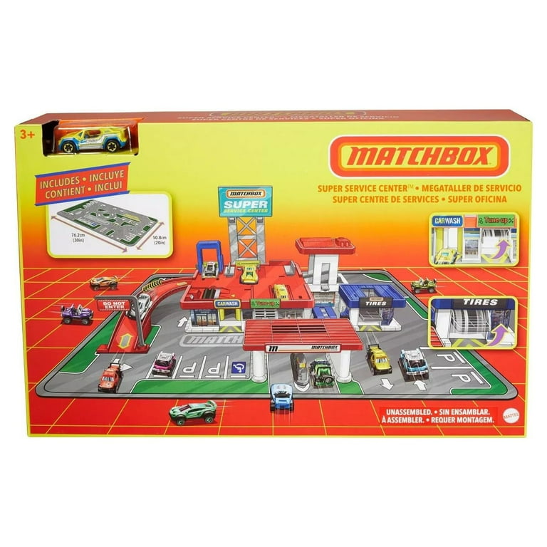 Matchbox sales car playset