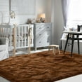 thumbnail image 5 of Homore Cute Fluffy Velvet Carpet Soft Washable Area Rugs for Bedroom/ Living Room Decoration,5'x8',Coffee, 5 of 7