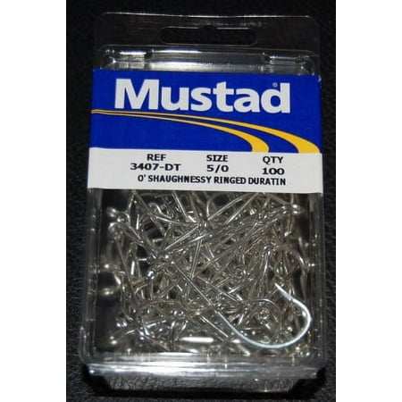UPC: 0023534056077 | Mustad 3407-DT-5/0-100 Classic O Shaughnessy Fishing Hook Size 5/0