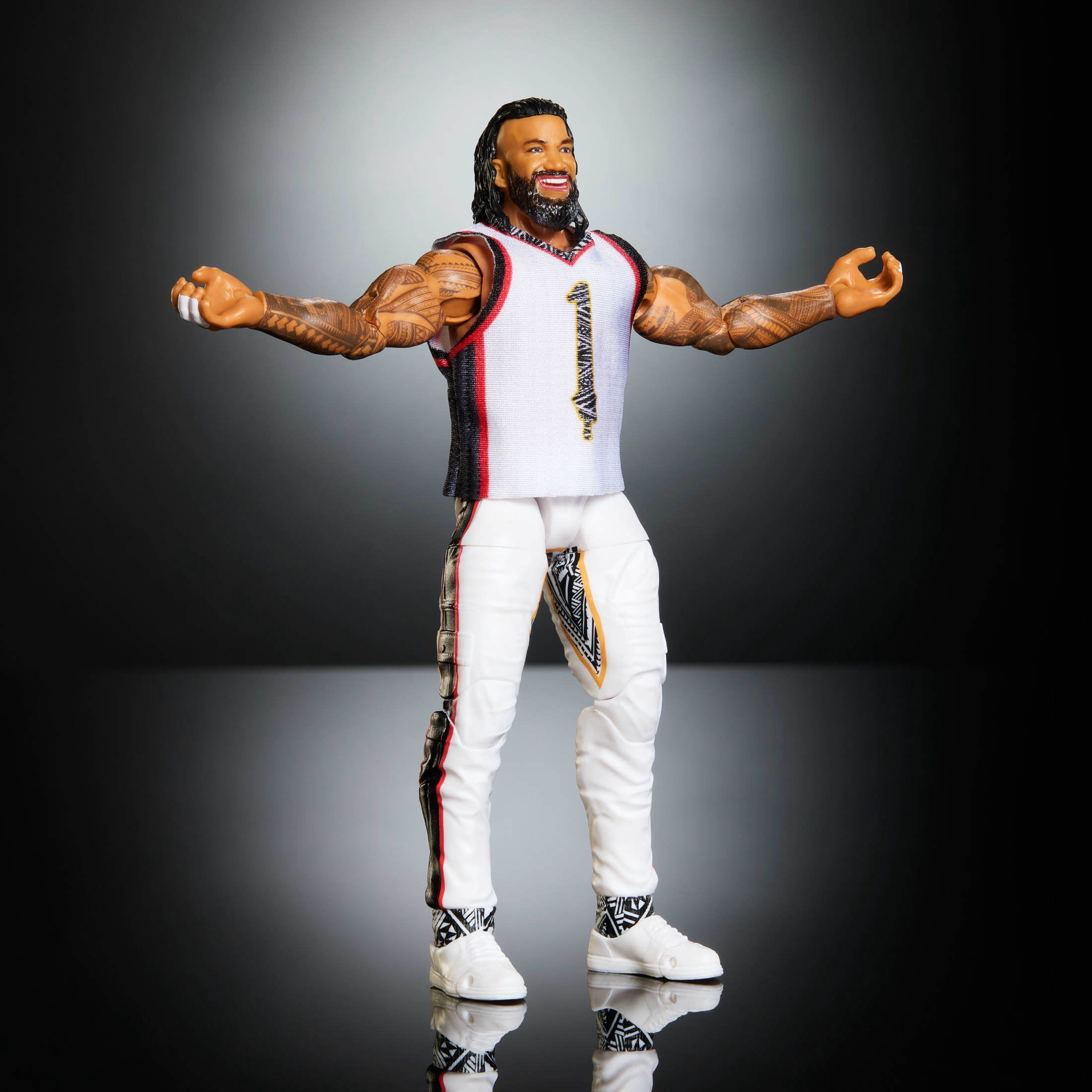 WWE Elite Jimmy Uso Action Figure, Series #126, 6-inch Collectible with Articulation & Accessories