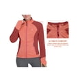 thumbnail image 5 of Little Donkey Andy Women's Warm Lightweight Running Jacket Full Zip Fleece Hybrid Coat for Golf Hiking Orange Heather XL, 5 of 8