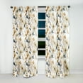 thumbnail image 4 of Designart "Serene Poppies In White And Blue I" Floral Room Darkening Curtain Single Panel, 4 of 6