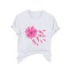 thumbnail image 2 of Fiudx Liquidación de Ahorros de Verano Blusa de Manga Corta con Estampado de Moda para Mujer, Divertida Camiseta con Cuello Redondo, 2 of 4