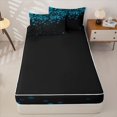 thumbnail image 4 of jejeloiu Blue Pixel Pattern Zipper Full Size Comforter Sets with Fitted Sheet and 2 Pillowcases Kids,Kids Video Games Zipper Bedding Set For Boys,Reversible,4-Piece, 4 of 7