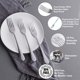 thumbnail image 3 of Forks MUTNITT - Juego de vajilla (16 unidades, acero inoxidable, 20 cm), color plateado, 3 of 5