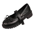thumbnail image 2 of Samdudou Mary Janes Shoes for Women Closed Toe Round Front Sweet Bowknot Decor Adjustable Buckle Strap Chunky Sole Preppy Style Casual School Walking Everyday Footwear, 2 of 9