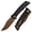 Brown and Black, variant on Tenable Bison Folding Knife 3.24'' Blackwash Nitro V Blade G10,with Frag Pattern Handle,B2108A1