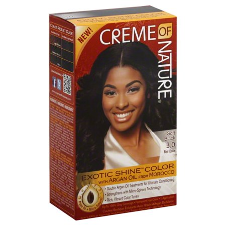 Creme Of Nature Permanent Hair Color Soft Black 3 0 1 0 Ct
