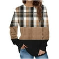 thumbnail image 2 of Jienlioq Hauts pour Femmes Mode Chandail Décontracté à Manches Longues à Col Rond Imprimé Hauts Blouse, 2 of 5