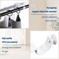 thumbnail image 4 of ZYNERY 6 Pcs Supports de Tringle à Rideaux, Supports de Tringle à Rideaux Ajustables, Supports de Suspension de Tringle à Rideaux en Aluminium Robustes (Blanc), 4 of 7