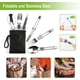 thumbnail image 5 of Juego de cocina para acampar, utensilios de cocina para acampar, kit de desorden de aluminio para exteriores con sartén, olla con tapa, juego de hervidor de agua de 1,2 l y 2 platos de acero inoxidabl, 5 of 5