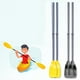 thumbnail image 1 of Remo de canoa, 1 par de remo de kayak, remo de barco, remo de PVC para kayak, funcionalidad inteligente, 1 of 5