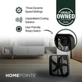 thumbnail image 2 of Midea International Efficient Compact Lightweight 3 Speed 20 Inch Box Fan, Black, 2 of 10