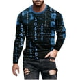 thumbnail image 2 of Leesechin Mens Fashion Henley Shirts Long Sleeve Button Cotton T-Shirt with Pocket, 2 of 5