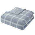 thumbnail image 6 of My Texas House Waldin Adult 3-Piece Dark Blue Windowpane Plaid Box Quilt Set, King, 6 of 6