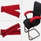 thumbnail image 3 of 1 par de fundas para reposabrazos de silla de oficina, funda protectora giratoria para reposabrazos de sillón rojo, 3 of 6