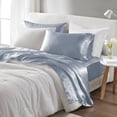 thumbnail image 3 of 6 PCS Queen Luxury Sheet Set Blue, 3 of 5