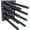 8 Pack-Solid-5 Inch, variant on 8 5" Black Solid Steel Floating Shelf Bracket Blind Supports - Brackets For Wood Shelves Concealed Support Screws And Wall Plugs Included