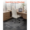thumbnail image 2 of VEVOR Chair Mat with Lip, 36 x 48-inch Office Chair Mat for Low Pile Carpeted Floors, Plastic Floor Protector Rug with Studded, Non-Slip & Easy to Clean, Smooth Glide Under Desk Rug for Home Office, 2 of 9