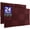 Burgundy, variant on Foam Factory Inc 24 Pack Color Acoustic Foam Panel Studio Soundproofing Wedge Wall Tiles 12” X 12” X 2” (Charcoal)