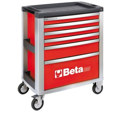 

Beta Tools USA 039000033 C39 R-6 Mobile Roller Cab 6 Drawers Red