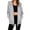 Gray, variant on Women's Full Zip Sweatshirts Lightweight Long Sleeve Solid Color Hoodies Loose Casual Adjustable Drawstring Hem Cardigan Coat with Pockets XXL