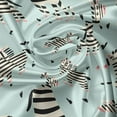 thumbnail image 5 of Ambesonne Zebra Valance Pack of 2, Animal and Tiny Hearts, 42"X12", Seafoam Pale Yellow, 5 of 5