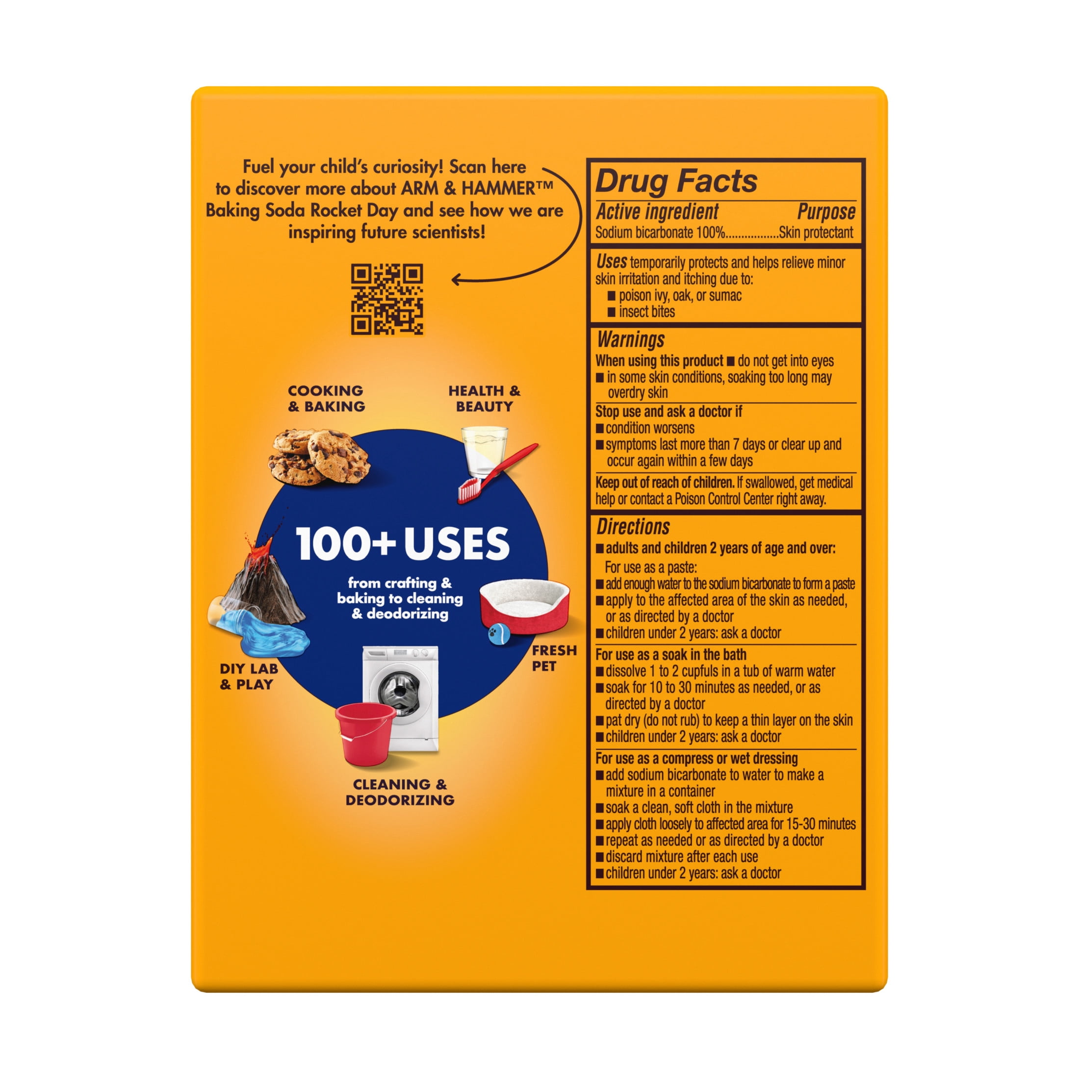 (8 pack) ARM & HAMMER Baking Soda for Cooking, Cleaning, Laundry, Deodorizing, & More, 1 lb Box