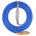 thumbnail image 1 of Kit de conversión de máquina de tatuaje con línea de gancho de silicona para inserción de interfaz RCA recta (azul), 1 of 13