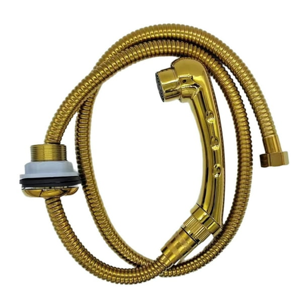Reemplazo de equipos de champú de champú con tazón de de salón con manguera resistente reemplazo de equipos de instalación fácil para lavar belleza Oro