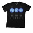 thumbnail image 1 of Doctor Who Trois Docteurs Projections T-Shirt Noir pour Homme / S, 1 of 2