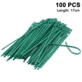 thumbnail image 1 of Lazos para plantas ajustables de 17 cm, 100 piezas, lazos para plantas reutilizables, lazos rápidos de plástico para soporte de plantas, 1 of 8