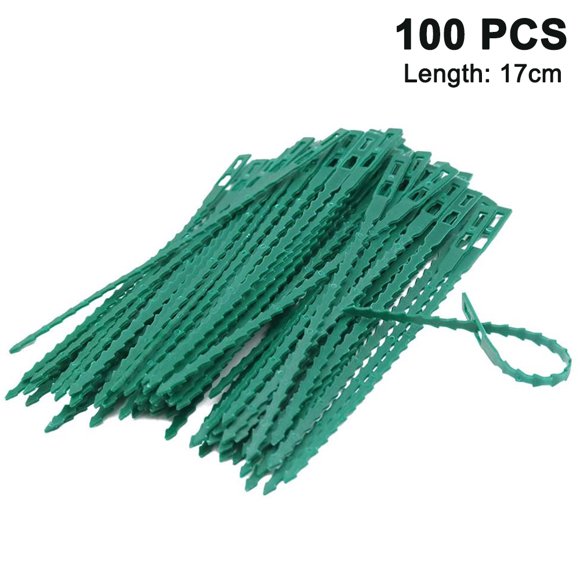 Adjustable Garden Plant Twist Ties, Flexible Plastic Twist Ties Multi-Use for Secure Vine