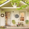 thumbnail image 5 of Metal Initial Welcome Sign Metal Monogrammed Sign Metal Letter Wall Art Decor (K), Personalized Family Name Sign for Home Porch Front Door Outdoor, Personalized Gifts for Family, 5 of 6