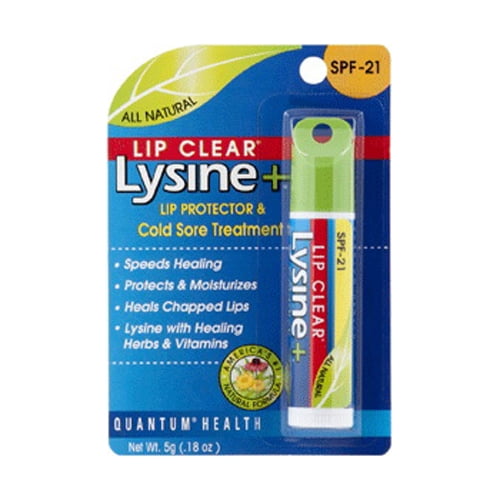 Lysine Plus Lip Clear Coldstick For Cold Sore Treatment 0.5 Oz