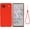Red, variant on Google Pixel 6A 5G 2022 Case, Slim Liquid Silicone, Shockproof, Soft Anti-Scratch Microfiber Lining, Wrist Strap, Purple