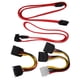 thumbnail image 4 of Cable de transferencia de datos IDE a ATA/SATA Cable de alimentación macho a 2 divisores de línea de extensión hembra, 4 of 10