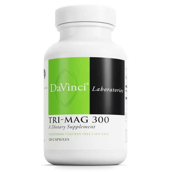 DaVinci Laboratories Tri-Mag 300 - Support Bone Health & Hormone Balance* - 120 Capsules
