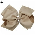 thumbnail image 2 of Grofry Hairpin 1Pack Girls Large Double Layers Hairbow Hair Bow Grosgrain Ribbon Clip Hairpin, 2 of 3
