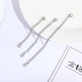 thumbnail image 2 of BRIGHTFUFU Artibetter 4 cadenas de extensión de collar con hebilla de langosta de acero inoxidable con cierre de langosta en ambos extremos para hacer joyas de bricolaje, 2 of 7