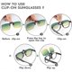thumbnail image 3 of Clip On Sunglasses 4 Pack, Polarized Lens Fit Over Prescription Glasses, Flip Up, 3 of 5