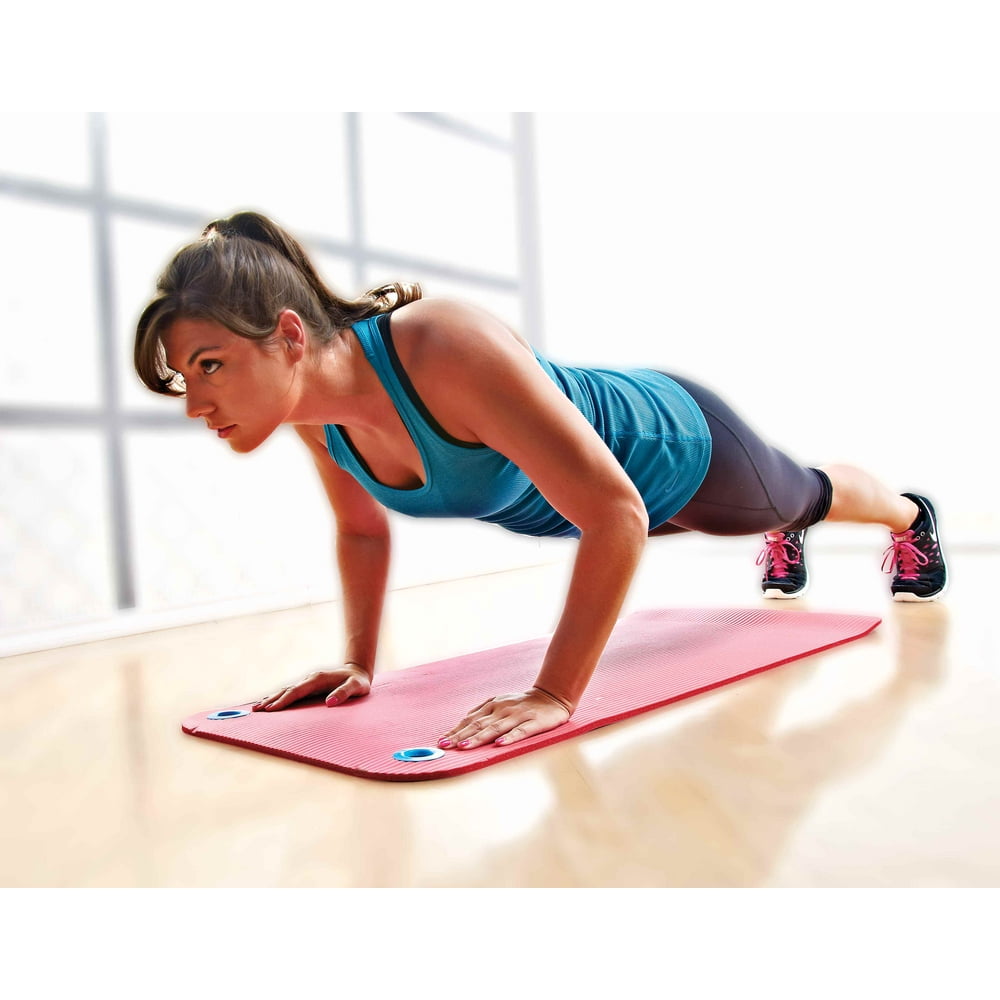 Hanging Yoga Workout Mat 72"L x 24"W x 5/8" Blue