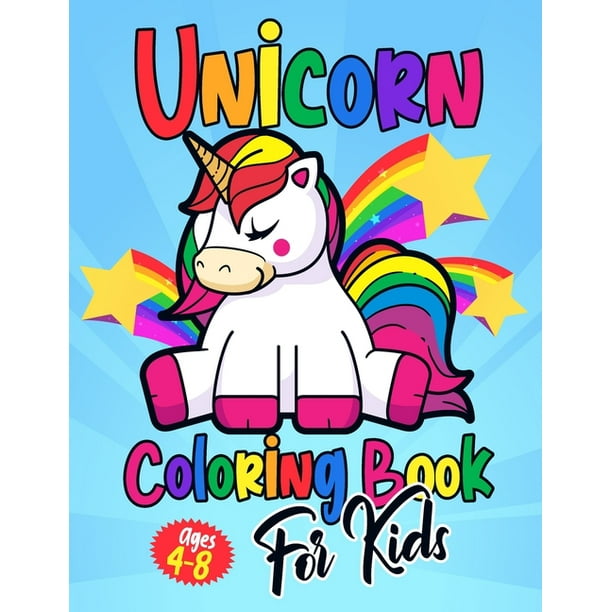 unicorn coloring book for kids ages 4  8 a fantasy coloring book with  magical unicorns  85x11  102 unicorn coloring book paperback