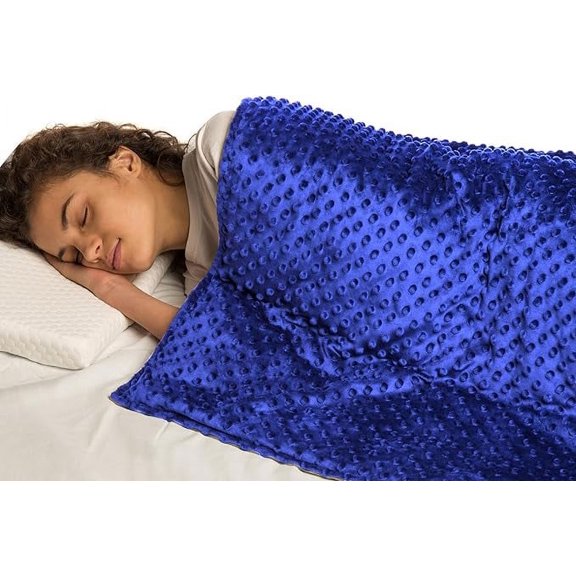 Super Soft Weighted Blanket for Kids with Removable Cover - 10 Lbs 48'' x 72'' Comfortable Children Heavy Blanket for Boys and Girls - Comforting Kids Weighted Blanket