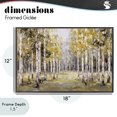 thumbnail image 4 of Stupell Industries Traditional Impressionist Birch Trees & Fall Leaves Black Framed Giclee Art, 18 x 12, by Jacky Ngan, 4 of 8