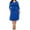 Royal Blue, variant on Women's Plus Size Wrap Dress 3/4 Sleeve V Neck Waist Tie