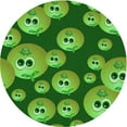 thumbnail image 1 of Ahgly Company Machine Washable Indoor Round Transitional Green Area Rugs, 5' Round, 1 of 7