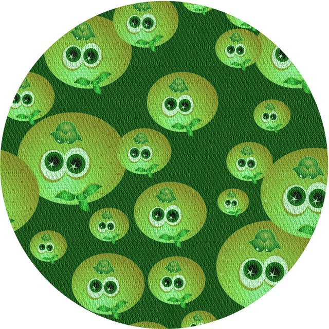 Ahgly Company Tapis d'Intérieur Lavable en Machine Carré Vert Transitionnel, 3 Pieds Carré