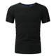 thumbnail image 5 of Camiseta deportiva lisa para hombre, traje Sanua, para perder peso, cuello redondo, blusa - Poliéster, transpirable/resistente, para entrenar/uso diario, cómoda en todas las estaciones, 5 of 7