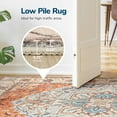 thumbnail image 6 of Reepow 8x10 Washable Vintage Boho Soft Non-Slip Low Pile Area Rug for Living Room Office Dining Room,Orange Beige, 6 of 10